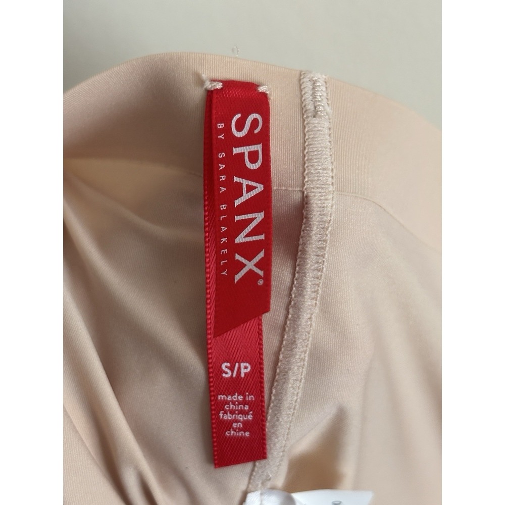 SPANX Womens Small Beige Shorts Shapewear Casual Shaping Stretch Neutral Nude - Picture 2 of 7